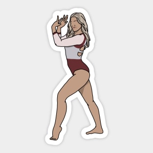 lexi and gymnast Sticker